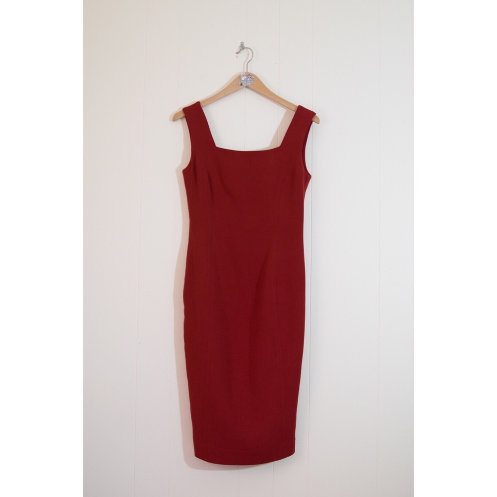 Ralph Lauren Fitted Red Evening Dress